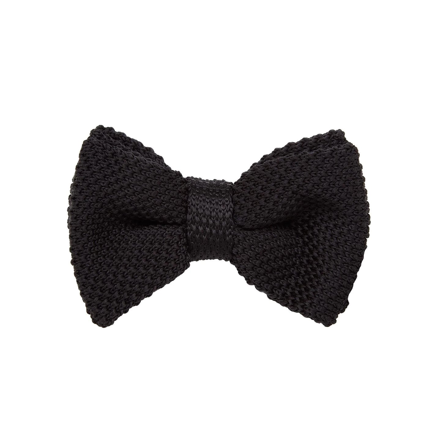 Black Knitted Bow Tie