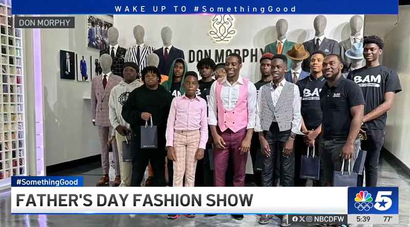 NBC 5 Today Showcases Don Morphy’s Father’s Day Fashion Show for Dallas Communities