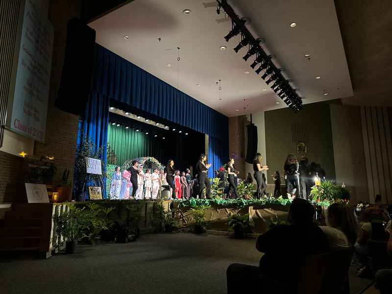 A gallery of students participating in the Dress for Success initiative, featuring their stylish journey on the runway at Skyline High School. &mdash; photo 5
