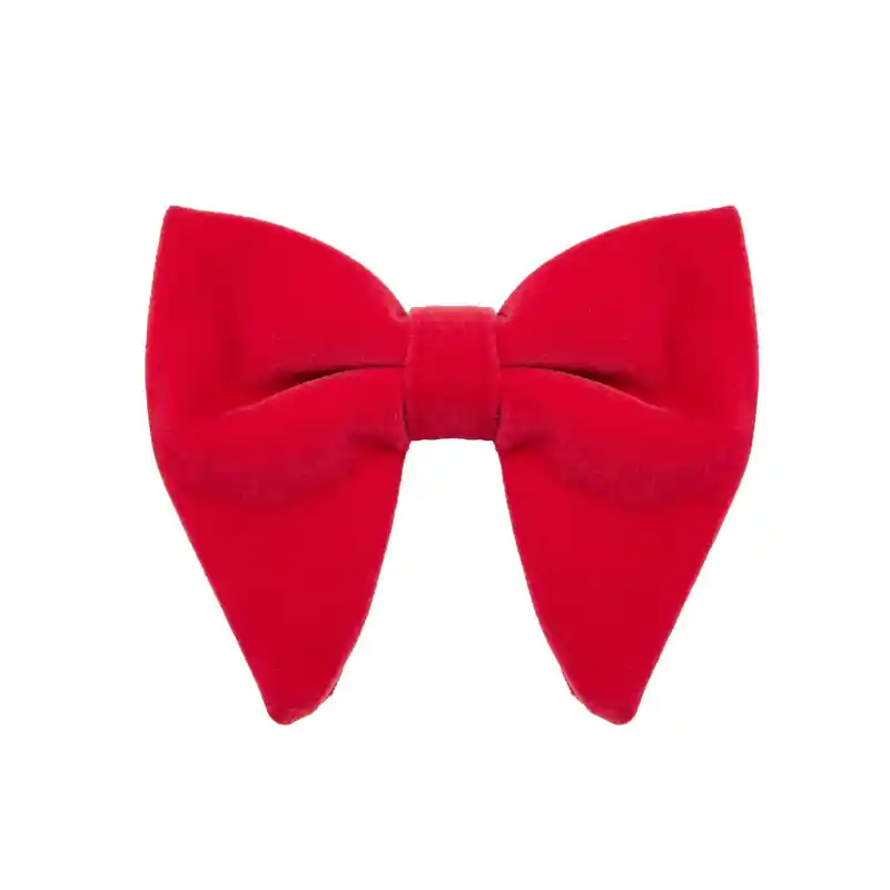 Raspberry Velvet Bow Tie
