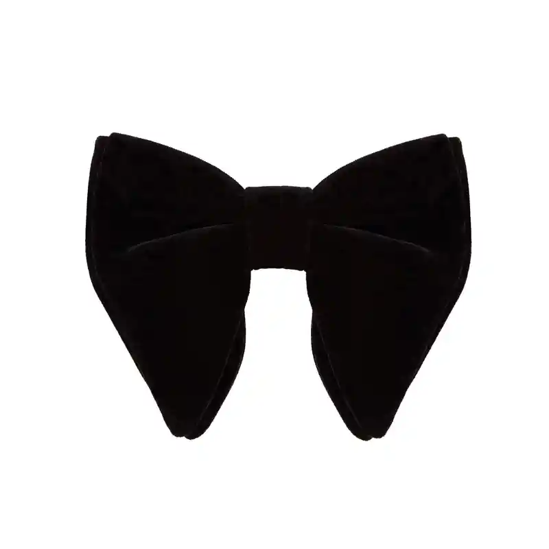 Black Velvet Butterfly Bow Tie
