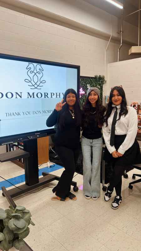 A gallery of students leading a fashion-focused event as part of the Dress for Success initiative at Skyline High School. — photo 1