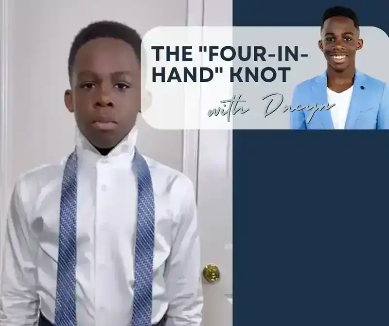 The Four-in-Hand knot tutorial