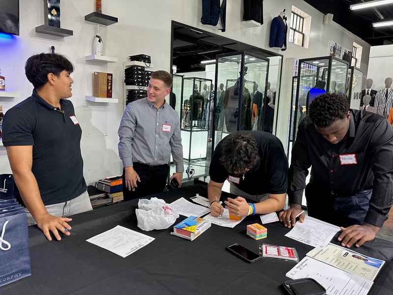 A gallery featuring participants engaging in the Dress for Success initiative, gaining professional attire and career preparation skills at the second monthly Dress-Up Discovery workshop. — photo 7