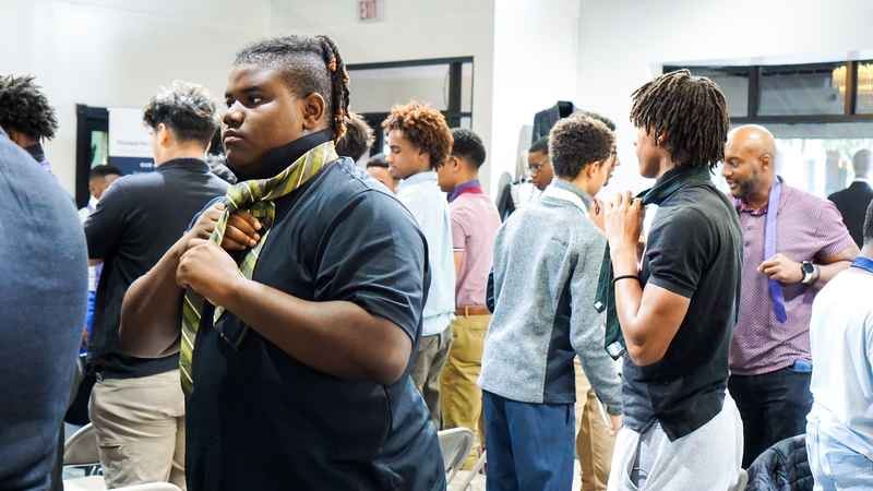 A gallery of participants in the Dress for Success initiative gaining professional attire and career preparation skills at the fourth monthly Dress-Up Discovery workshop. — photo 1