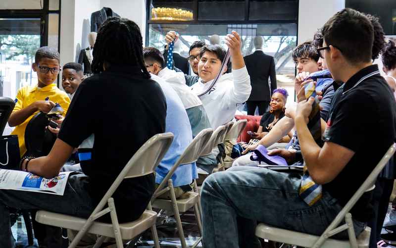 A gallery of participants in the Dress for Success initiative gaining professional attire and career preparation skills at the fourth monthly Dress-Up Discovery workshop. — photo 2