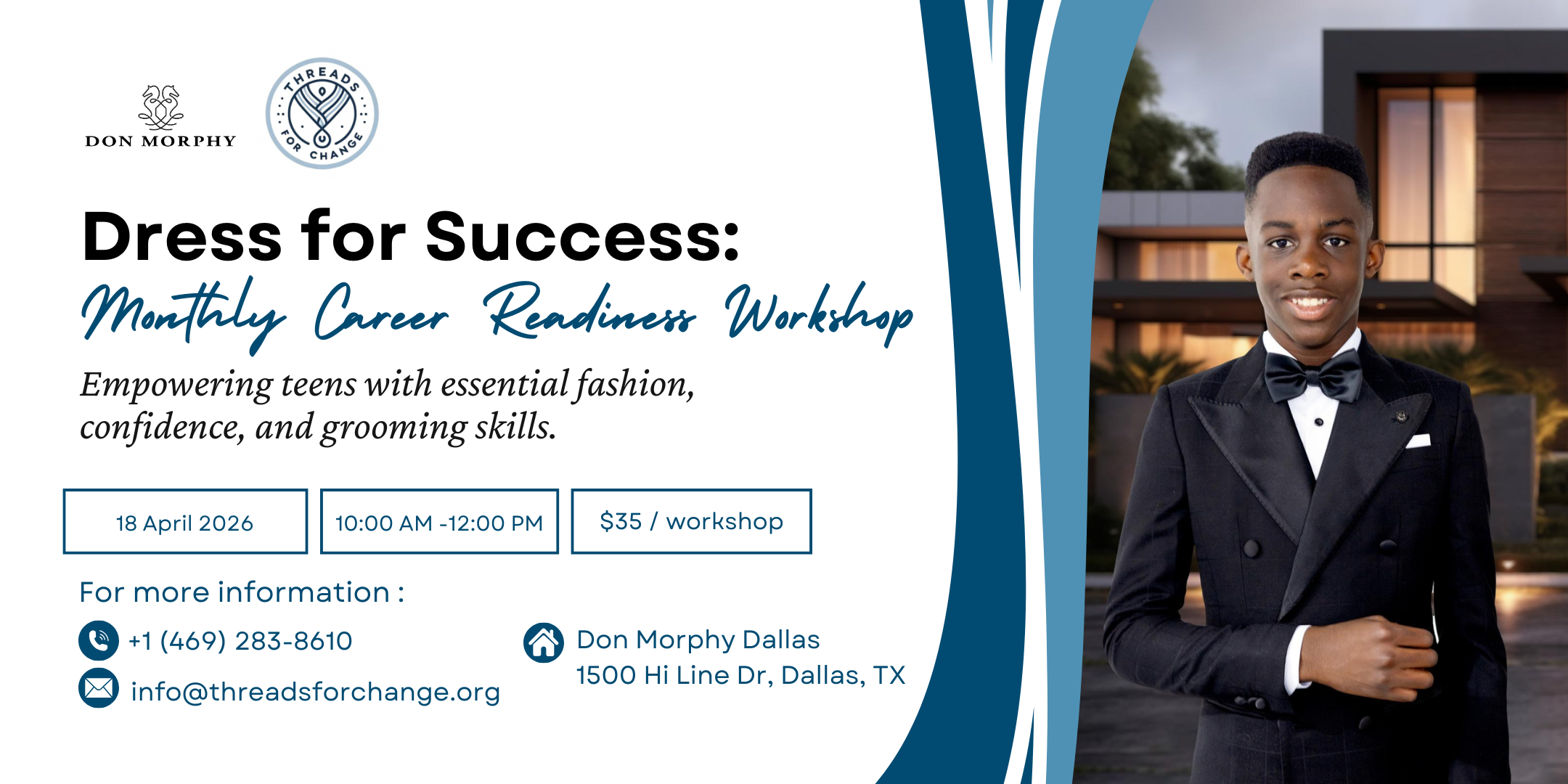 Dress for Success: Monthly Career Readiness Workshop
April 18, 2026