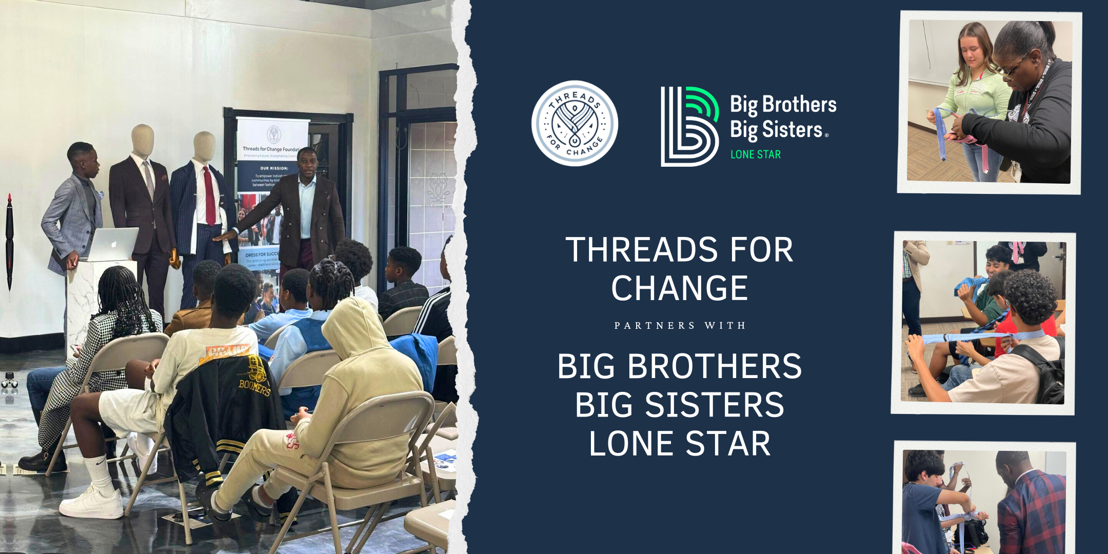 Empowering the Next Generation: Threads for Change Partners with Big Brothers Big Sisters Lone Star