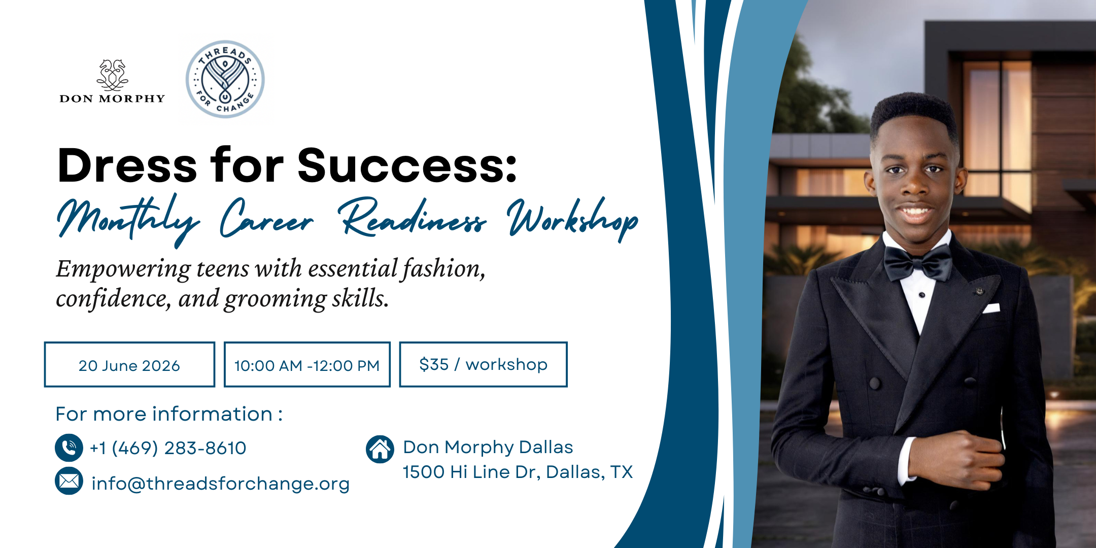 Dress for Success: Monthly Career Readiness Workshop
June 20, 2026