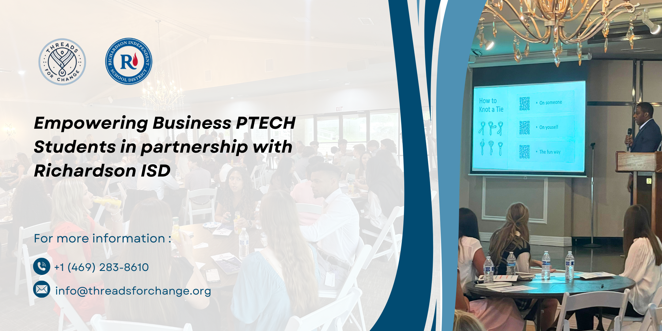 Dress for Success: School Partnership Presentations: Empowering Business PTECH Students in partnership with Richardson ISD
es the appearance of the image