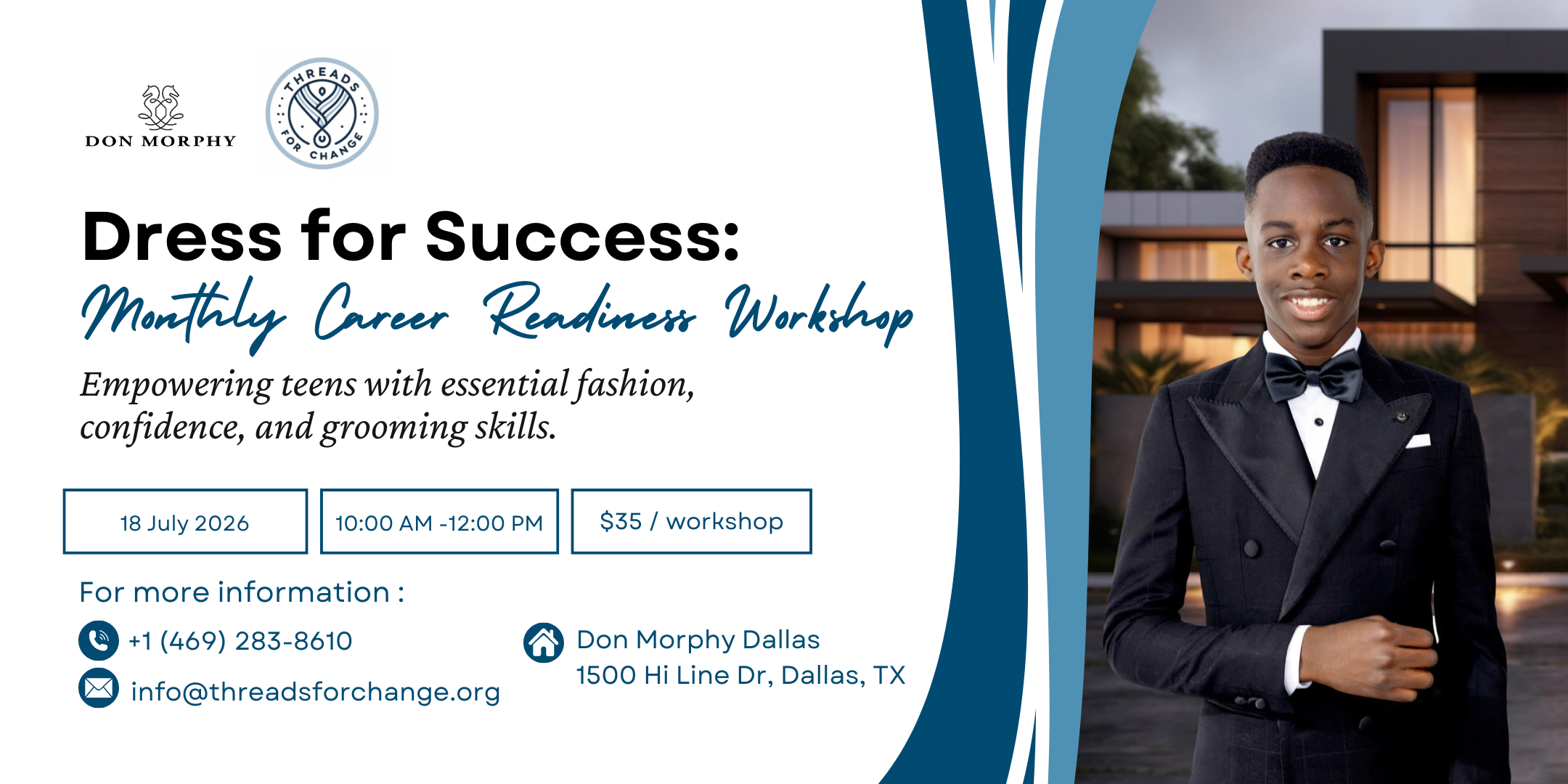 Dress for Success: Monthly Career Readiness Workshop
July 18, 2026