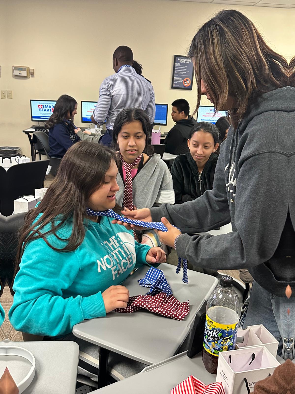 Dress for Success: School Partnership Presentations: Empowering Business PTECH Students in partnership with Richardson ISD